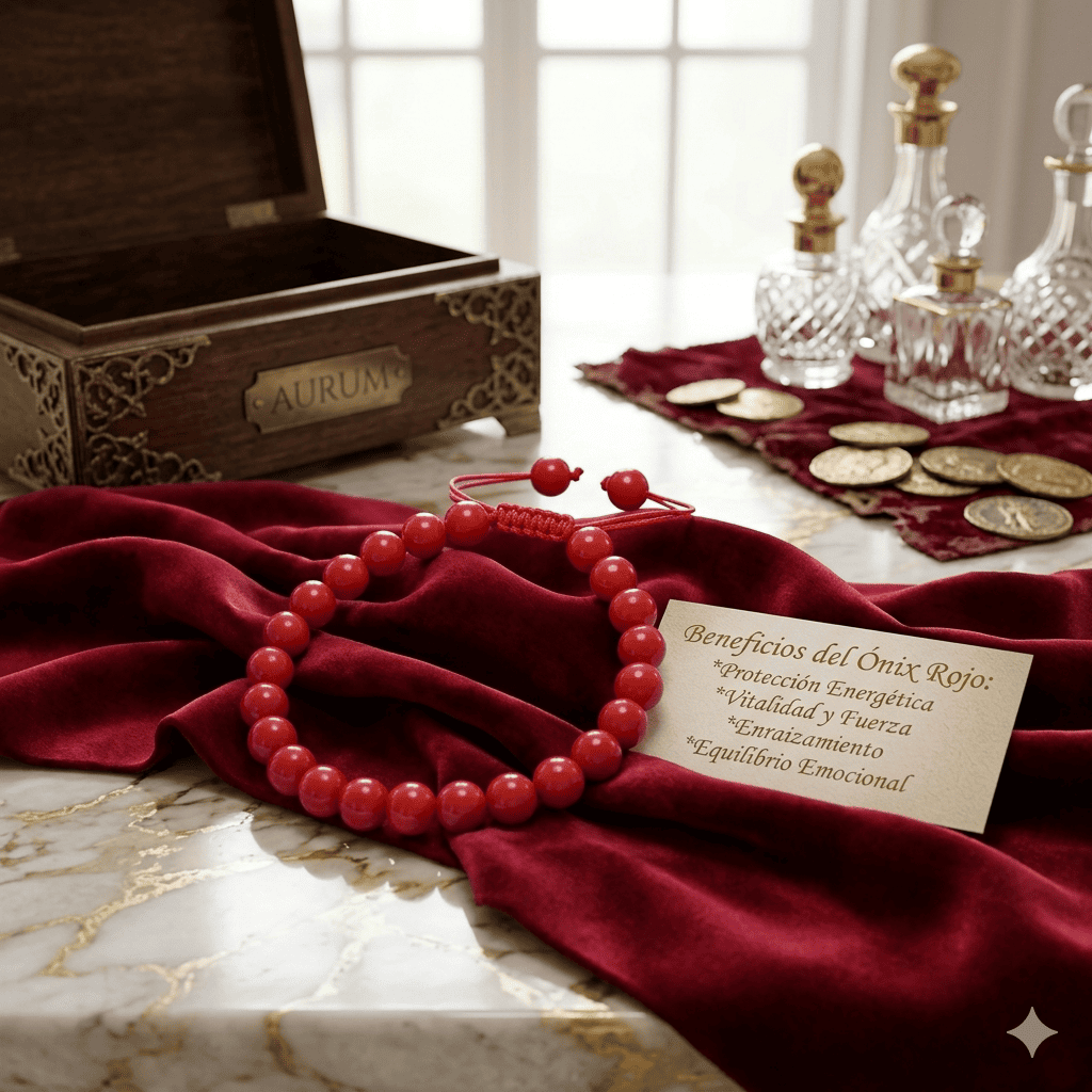 Pulsera onix rojo